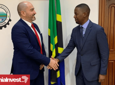 Eric Tirabassi of TanzaniaInvest with Gildear Teri of TIC
