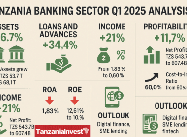 Tanzania Banks Performances Q1 2025 infographic