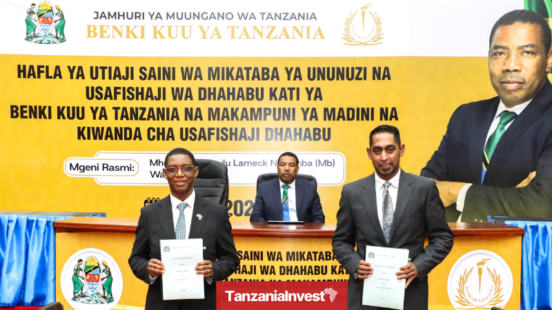 Bank of Tanzania Deal Buy Gold Output