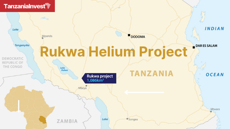 Rukwa helium project map Tanzania