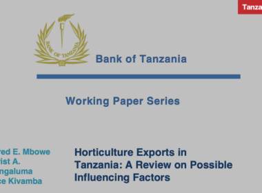 Bank of Tanzania Horticultural Exports Study