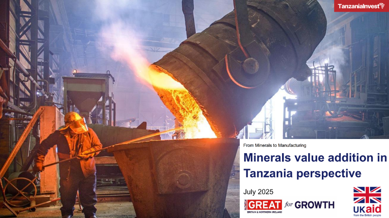 From xMinerals to Manufacturing Report Tanzania Manufacturing Africa