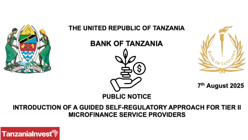 TANZANIA BOT INTRODUCTION SELF-REGULATIONS FOR TIER II MICROFINANCE SERVICE PROVIDERS